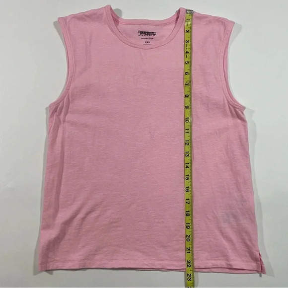 J Crew Organic Slub Cotton Muscle T Shirt Pink - Picture 7 of 8